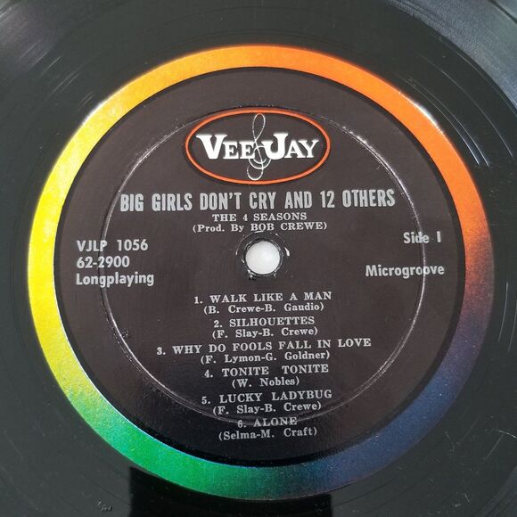 Big Girls Don't Cry by the 4 Seasons vinyl lp album lp1056 - Picture 10 of 10